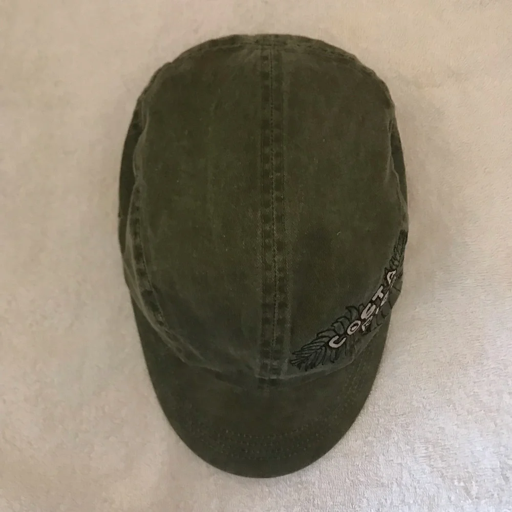 Costa Rica Adjustable Grey Military Style Short Bill Travel Cap